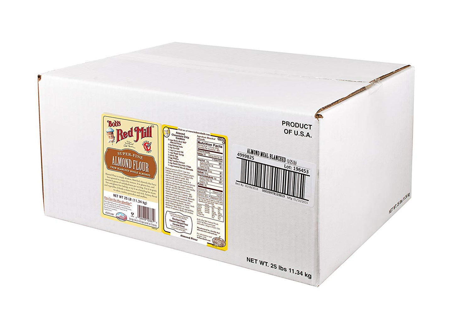 BOBS RED MILL: Bulk Almond Meal Flour, 25 lb - Vending Business Solutions