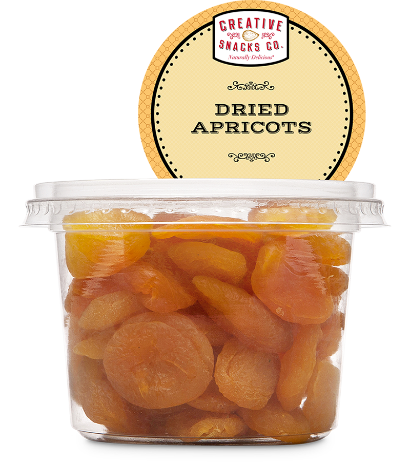 CREATIVE SNACK: Dried Apricots Cup, 10.5 oz - Vending Business Solutions
