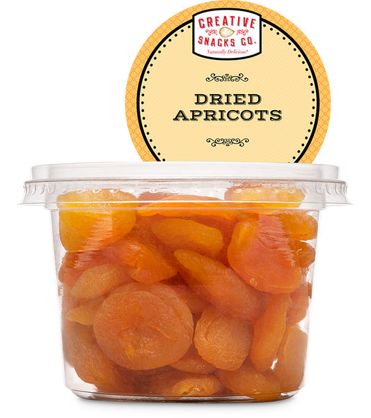 CREATIVE SNACK: Dried Apricots Cup, 10.5 oz - Vending Business Solutions