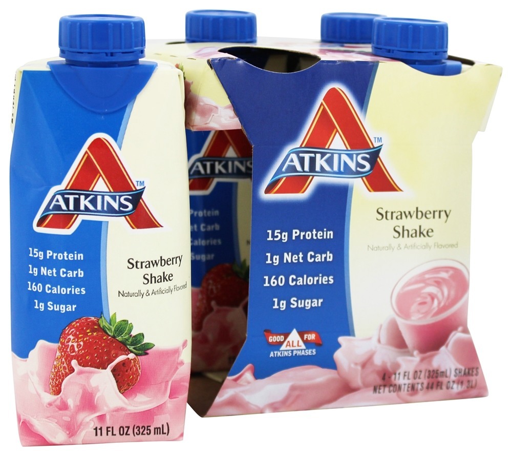 ATKINS: Strawberry Shake 4 count (11 oz each), 44 oz - Vending Business Solutions