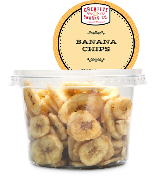 CREATIVE SNACK: Dried Banana Chips Cup, 5 oz - Vending Business Solutions