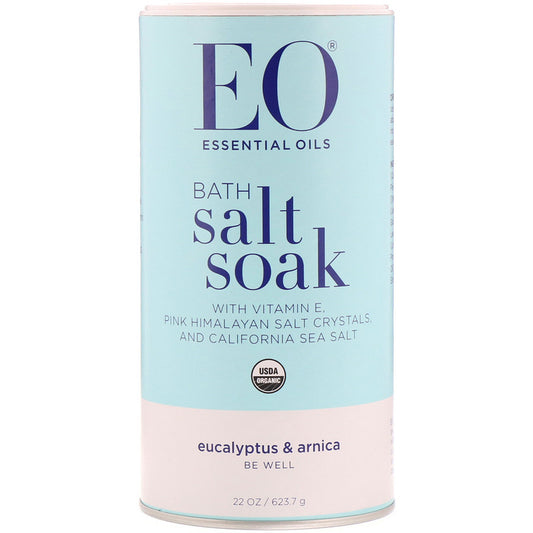 EO: Bath Salt Soak Eucalyptus and Arnica, 22 oz - Vending Business Solutions