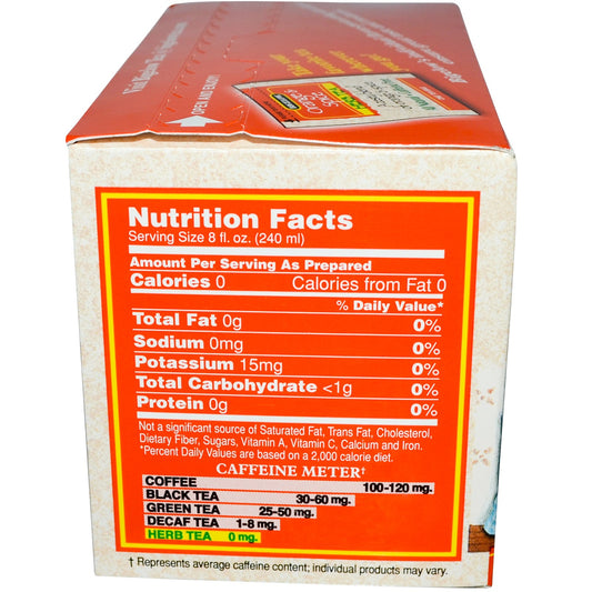 BIGELOW TEA: Herbal Tea Caffeine Free Orange & Spice, 20 tea bags - Vending Business Solutions