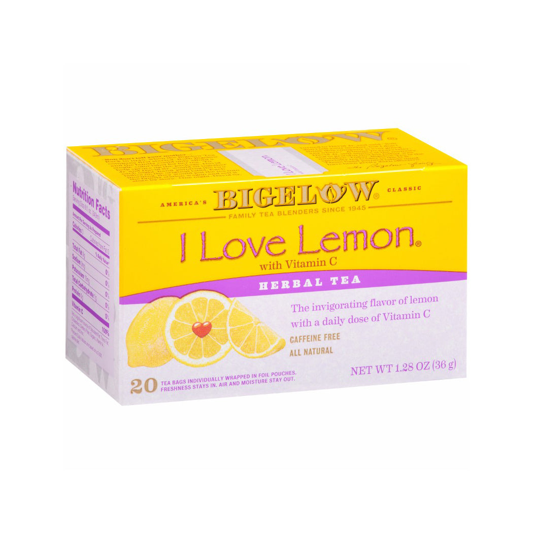 BIGELOW: Herbal Tea Caffeine Free I Love Lemon, 20 Tea Bags - Vending Business Solutions