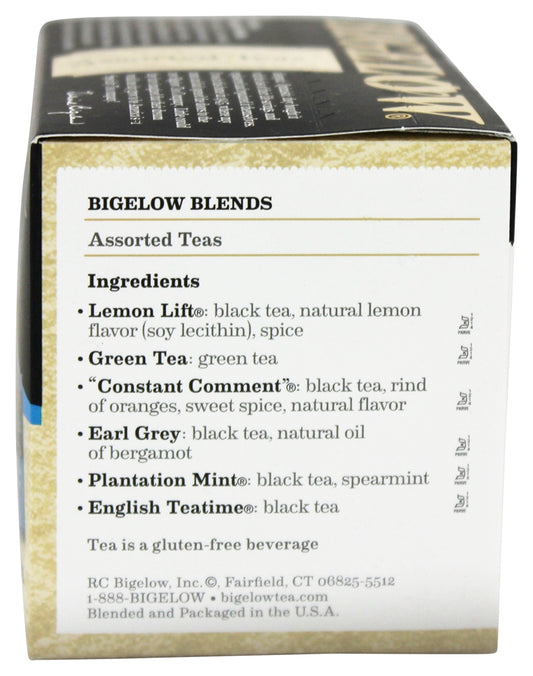 BIGELOW: Six Assorted Teas Variety Pack 18 Tea Bags, 1.10 oz - Vending Business Solutions