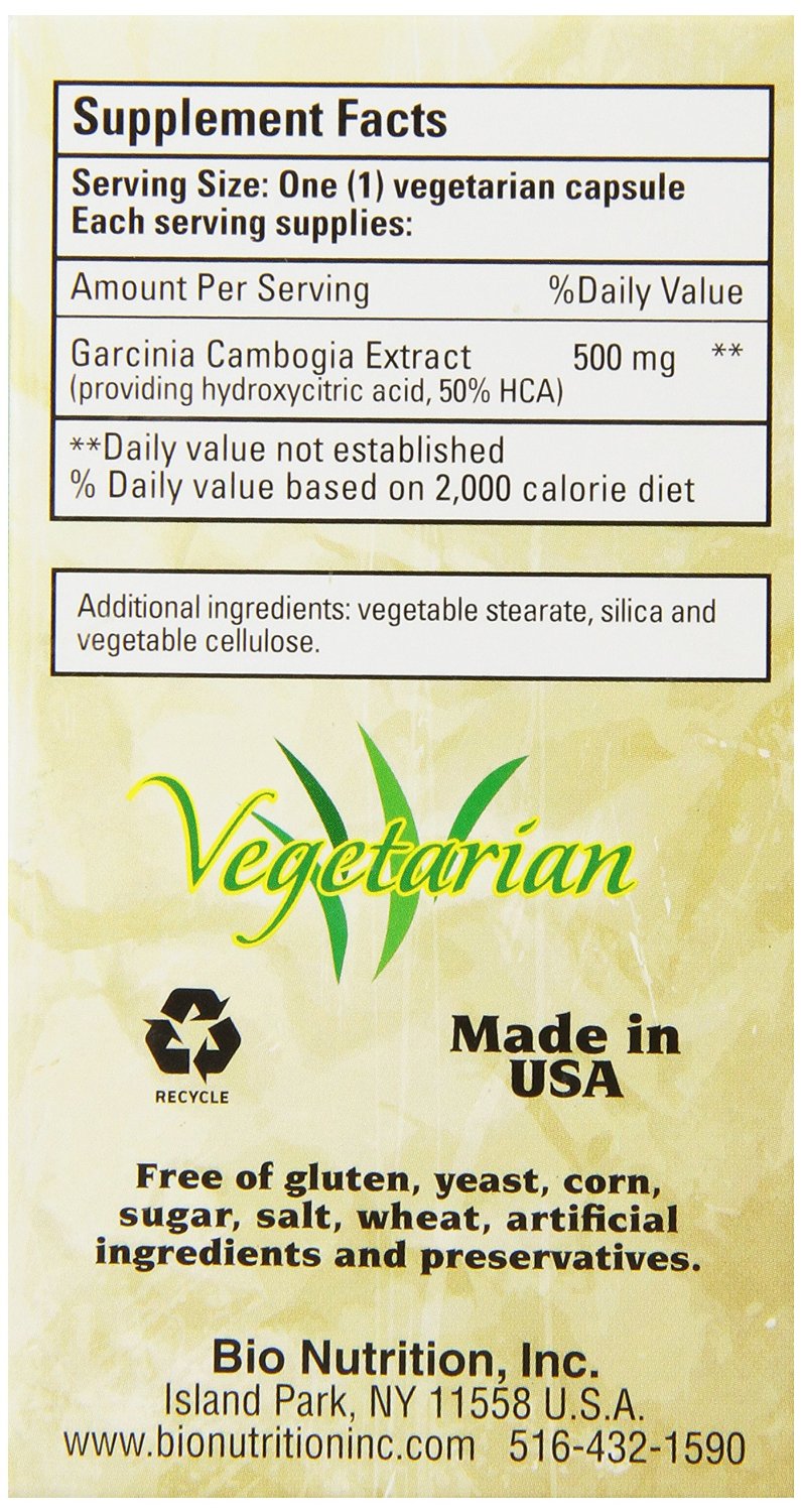 BIO NUTRITION: Garcinia Cambogia 500 mg, 60 vegetarian capsules - Vending Business Solutions