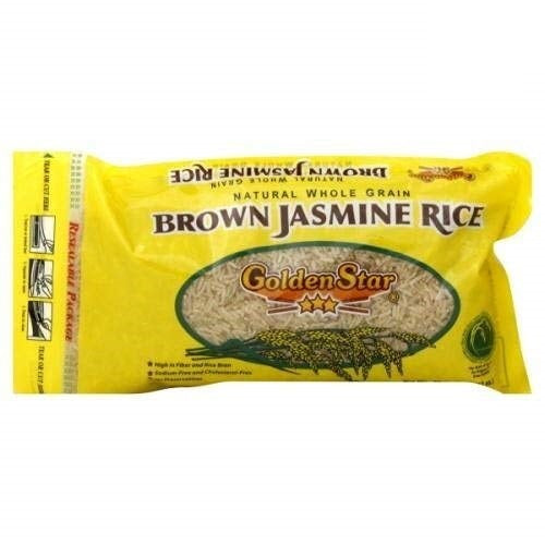 GOLDEN STAR: Brown Jasmine Rice Premium Grade, 28 oz - Vending Business Solutions