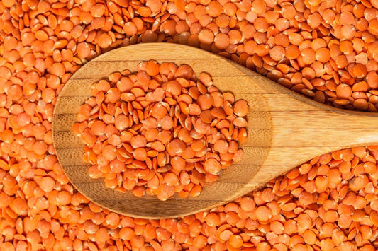 BULK BEANS: Organic Hulled Red Lentil Beans, 25 Lb - Vending Business Solutions