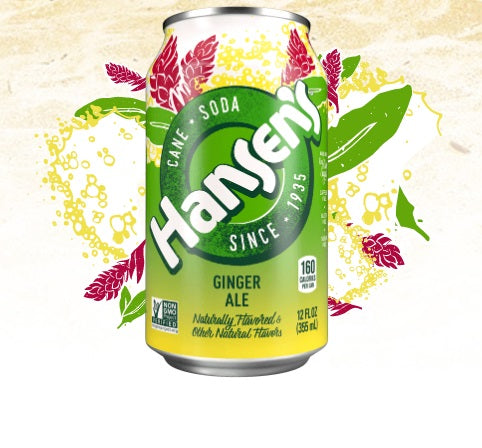 HANSEN: Cane Soda Ginger Ale 6-12oz, 72 oz - Vending Business Solutions