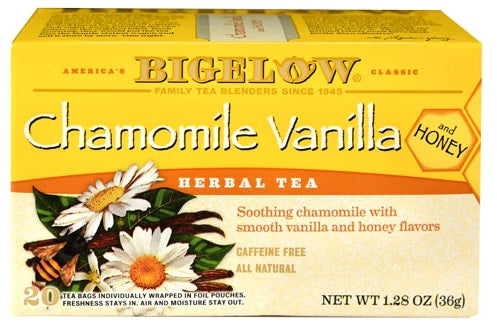 BIGELOW: Chamomile Vanilla Honey Herbal Tea 20 Bags, 1.28 oz - Vending Business Solutions