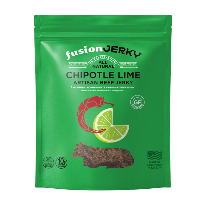 FUSION JERKY: Chipotle Lime Beef Jerky, 2.75 oz - Vending Business Solutions