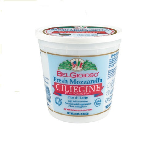 BELGIOIOSO: Fresh Mozzarella Ciliegine Tub, 3 lb - Vending Business Solutions