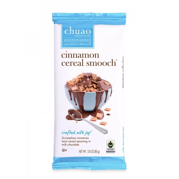 CHUAO CHOCOLATIER: Chocolate Bar Milk With Cinnamon Cereal, 2.8 oz - Vending Business Solutions