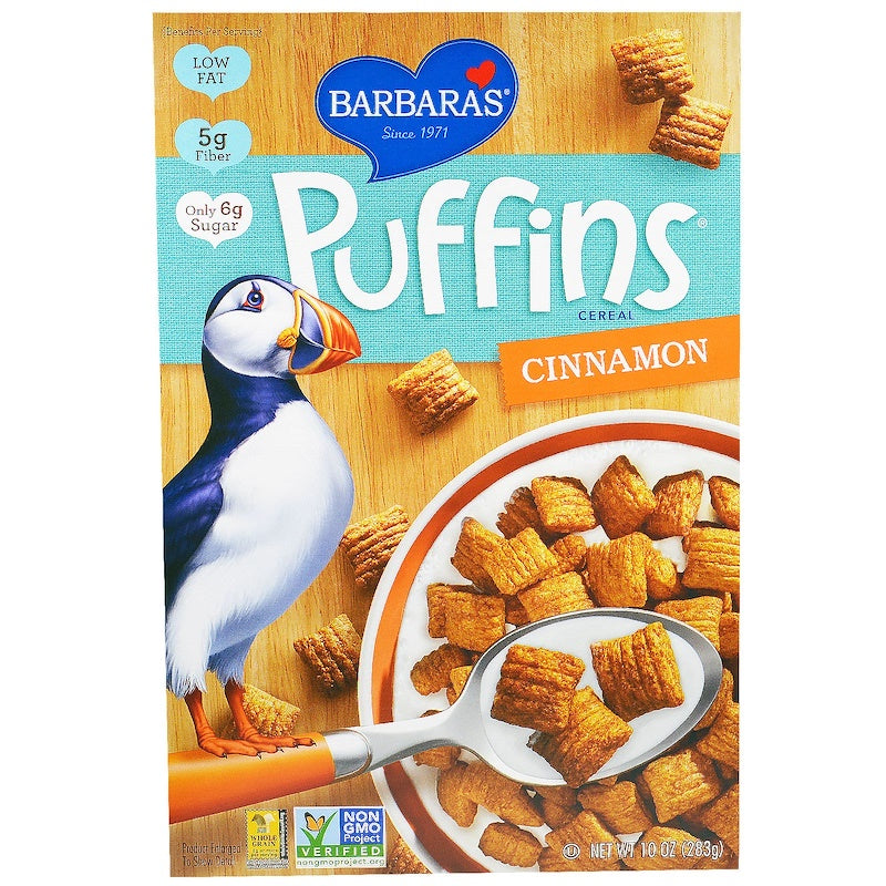 BARBARAS: Cinnamon Puffins Cereal, 10 oz - Vending Business Solutions