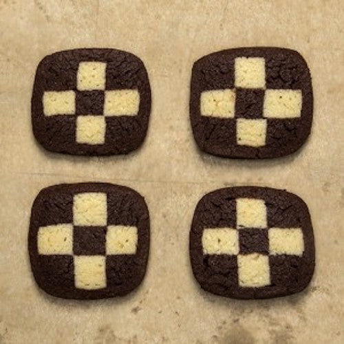 COOKIES CON AMORE: Checkerboard Cookies Approximately 330 Pieces, 10 lb - Vending Business Solutions