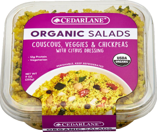 CEDARLANE FRESH: Couscous Veggies & Chickpeas Salad, 9 oz - Vending Business Solutions