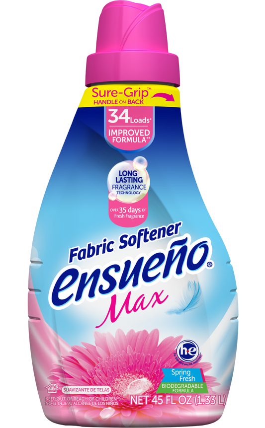 ENSUENO: MAX Spring Fresh Fabric Softener, 45 oz - Vending Business Solutions