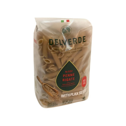 DEL VERDE: Penne Rigate with Flaxseed Pasta, 16 oz - Vending Business Solutions