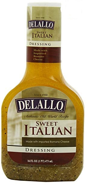 DELALLO: Dressing Italian House Sweet, 16 oz - Vending Business Solutions