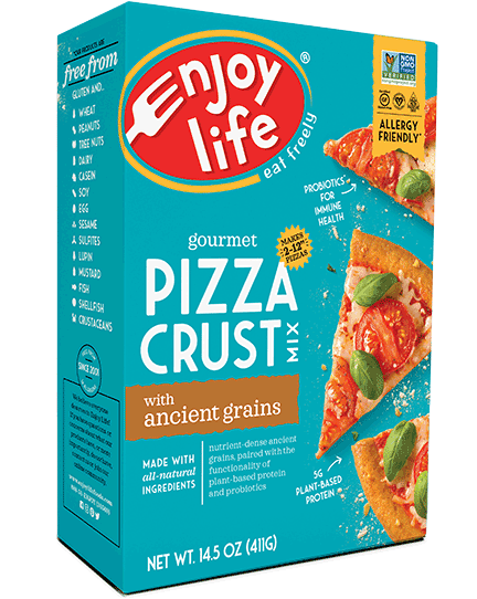 ENJOY LIFE: Gourmet Pizza Crust Mix Gluten Free, 14.5 oz - Vending Business Solutions