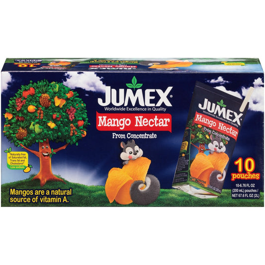 JUMEX: Juice Tetra Pouch Mango, 10 Packs, 67.6 oz - Vending Business Solutions