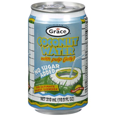 GRACE CARIBBEAN: Coconut Water with Pulp Sugar Free 100% Natural, 10.5 oz - Vending Business Solutions