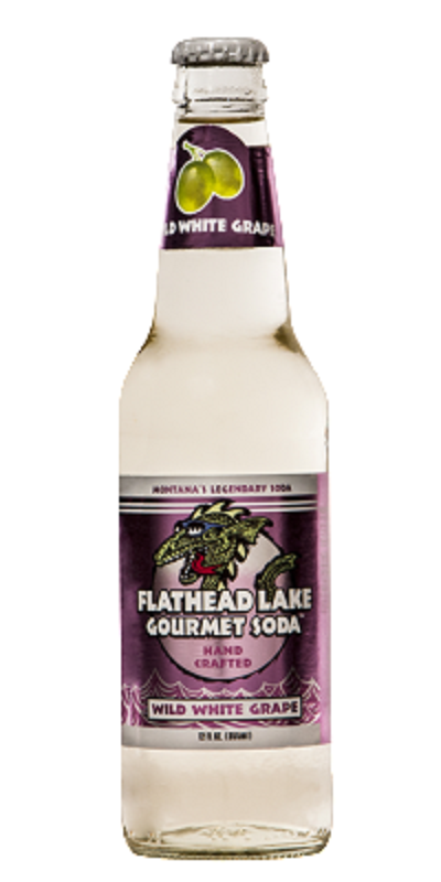 FLATHEAD LAKE GOURMET SODA: Soda Wild White Grape, 12 fo - Vending Business Solutions