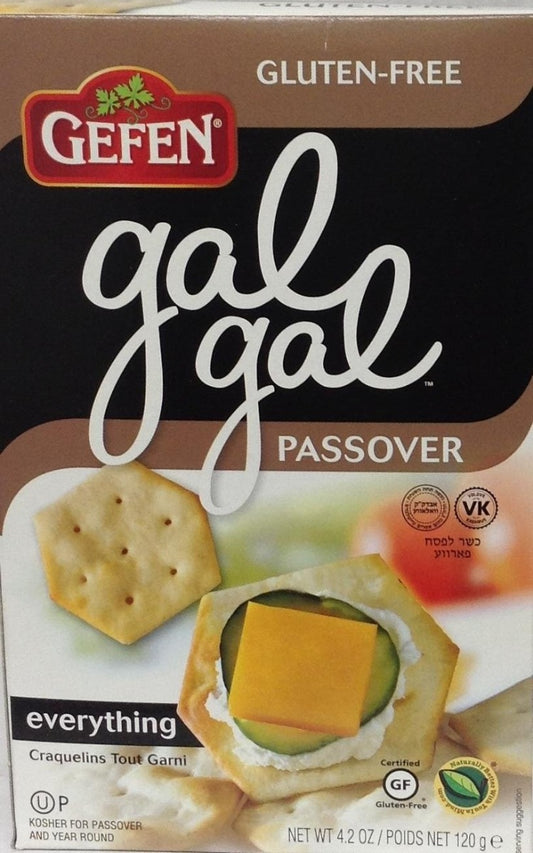 GEFEN: Gal Gal Passover Everything Crackers, 4.2 oz - Vending Business Solutions