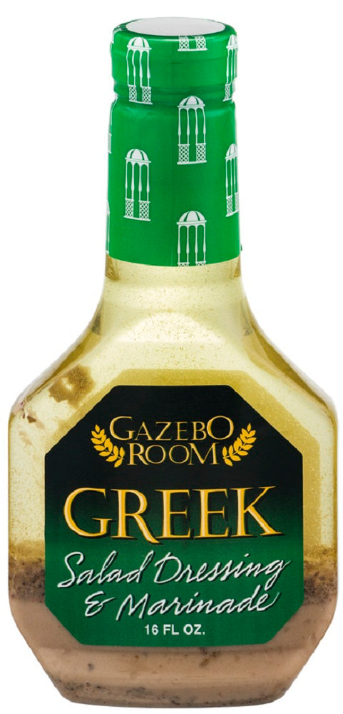 GAZEBO ROOM: Greek Salad Dressing and Marinade, 16 oz - Vending Business Solutions