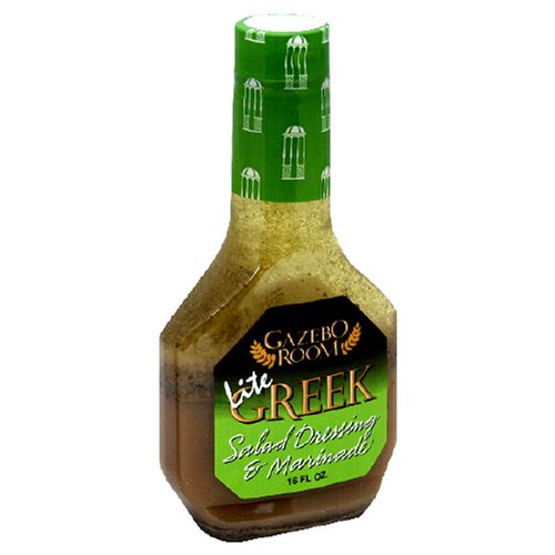 GAZEBO ROOM: Greek Lite Salad Dressing & Marinade, 16 oz - Vending Business Solutions