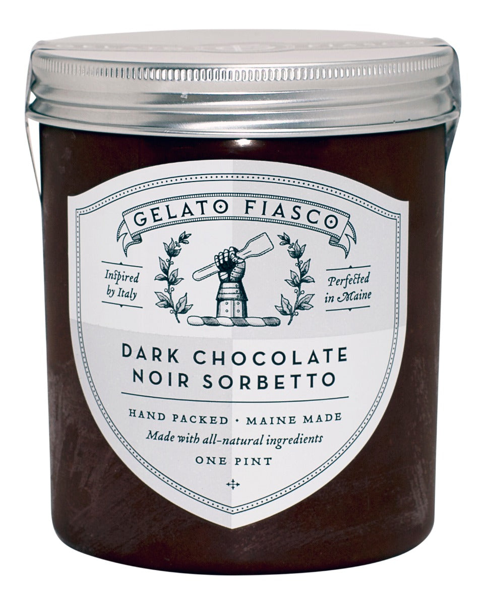 GELATO FIASCO: Dark Chocolate Noir Sorbetto Gelato, 16 oz - Vending Business Solutions