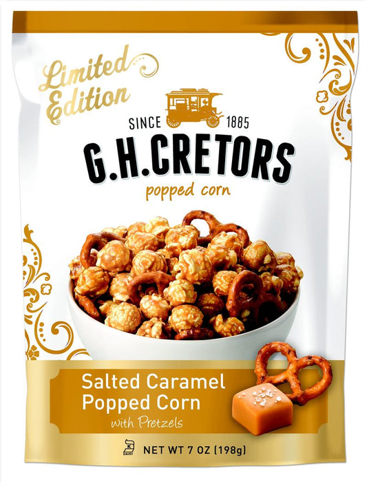 GH CRETORS: Popcorn Salted Caramel Pretzel, 7 oz - Vending Business Solutions