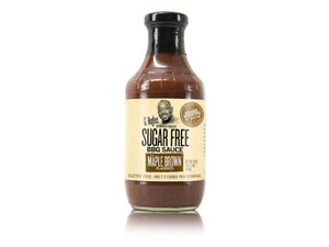 G HUGHES: Sugar Free Barbecue Sauce Maple Brown Flavor, 18 oz - Vending Business Solutions