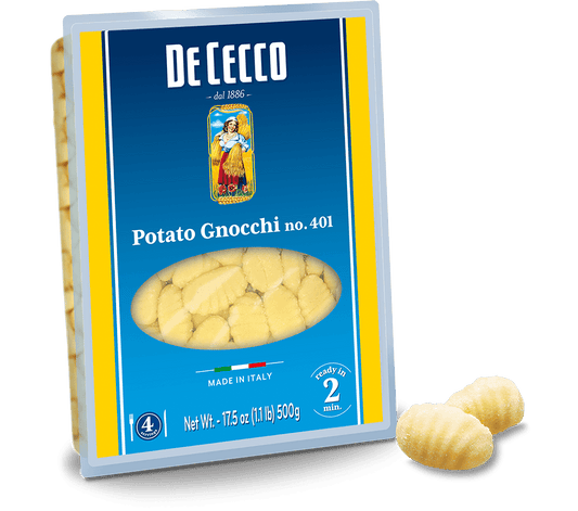 DE CECCO: Pasta Gnocchi Potato, 17.5 oz - Vending Business Solutions