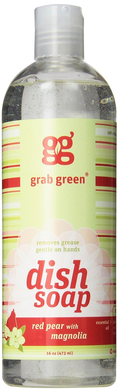 GRABGREEN: Red Pear with Magnolia Dish Soap, 16 oz - Vending Business Solutions