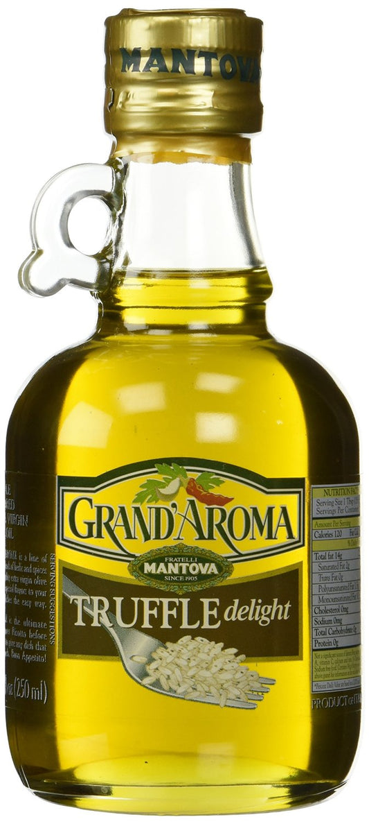 GRAND AROMA: Truffle Extra Virgin Olive Oil, 8.5 oz - Vending Business Solutions