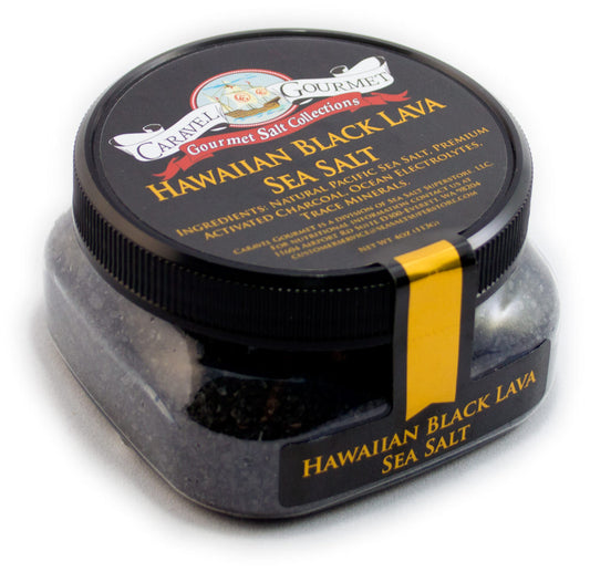 CARAVEL GOURMET: Hawaiian Black Lava Sea Salt, 4 oz - Vending Business Solutions