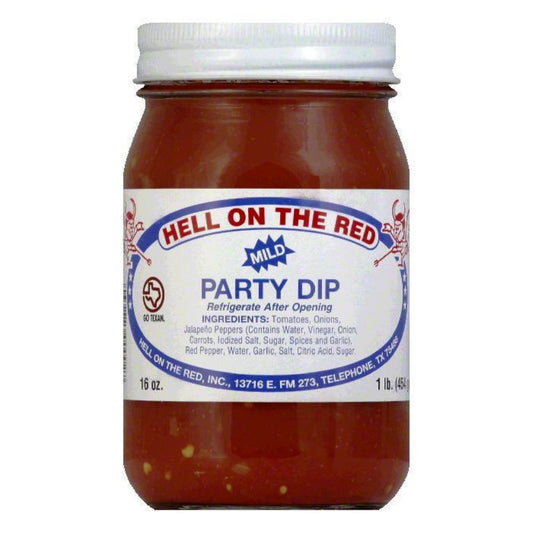 HELLONTHERED: Mild Party Dip Salsa, 16 oz - Vending Business Solutions