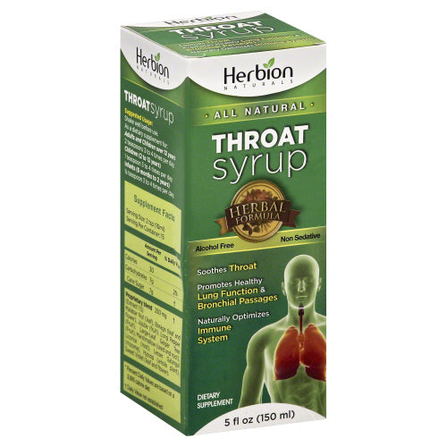 HERBION NATURALS: Syrup Throat, 5 fo - Vending Business Solutions