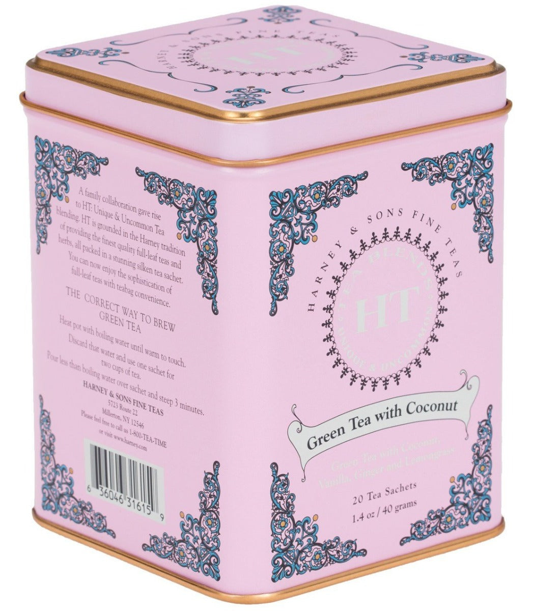 HARNEY & SONS: Green Tea With Coconut, 20 bg - Vending Business Solutions