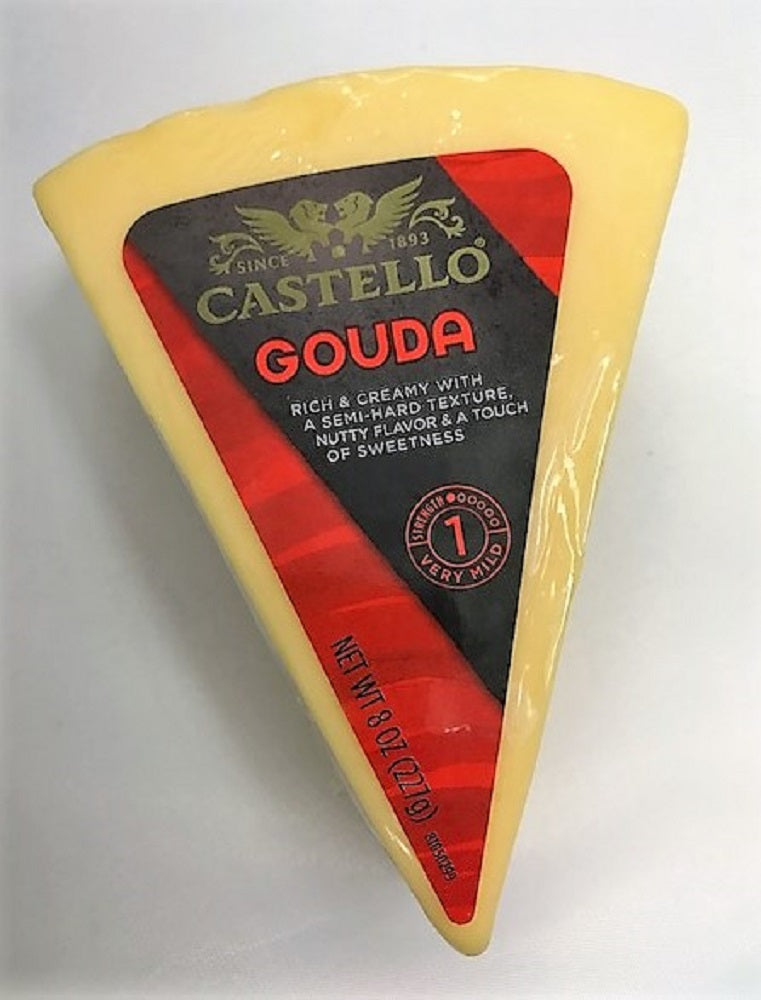 CASTELLO: Gouda Cheese Pie Cut, 8 oz - Vending Business Solutions