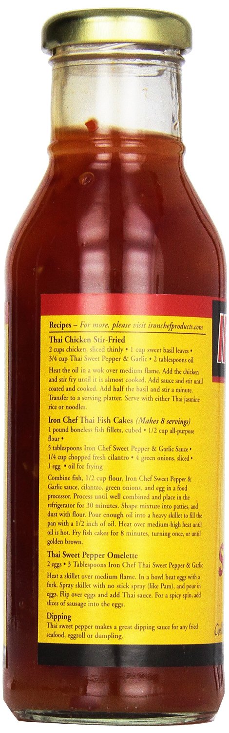 IRON CHEF: Thai Sweet Pepper & Garlic Sauce, 14 oz - Vending Business Solutions
