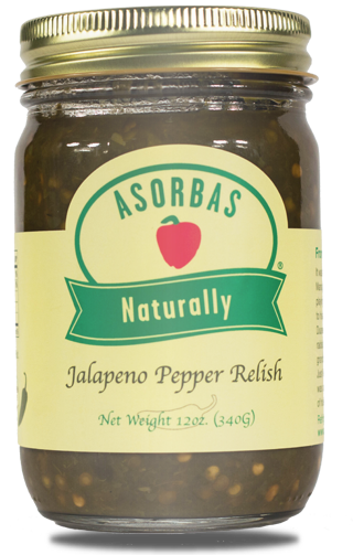 ASORBAS: Jalapeno Pepper Relish, 12 oz - Vending Business Solutions