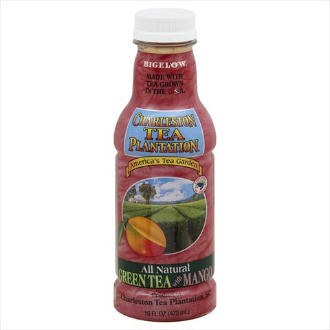 CHARLESTON TEA PLANTATION: Green Tea & Mango Iced Tea, 16 oz - Vending Business Solutions