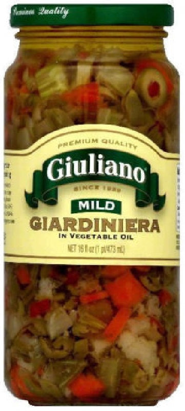 GIULIANO: Giuliano Giardiniera Mild in Oil, 16 oz - Vending Business Solutions