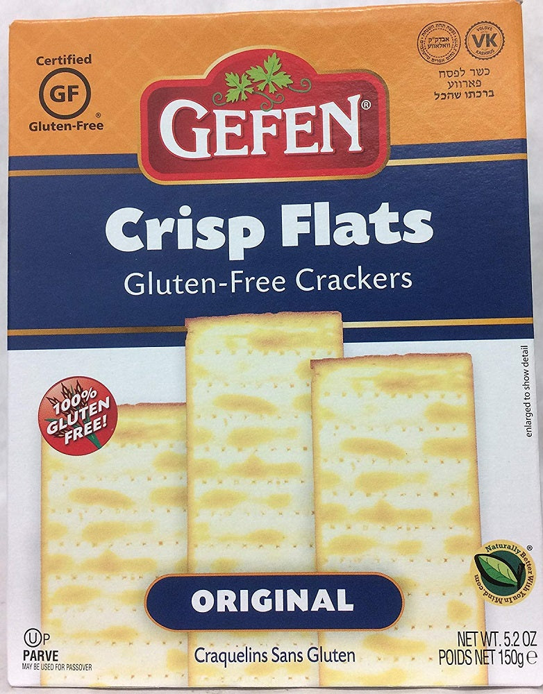 GEFEN: Crisp Flats Original Gluten Free Crackers, 6 oz - Vending Business Solutions