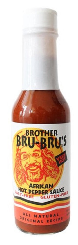 BROTHER BRU-BRU'S: African Hot Pepper Sauce, 5 oz - Vending Business Solutions