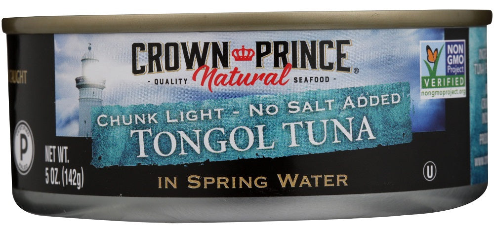 CROWN PRINCE NATURAL: Tongol Tuna in Spring Water No Salt Added, 5 oz - Vending Business Solutions