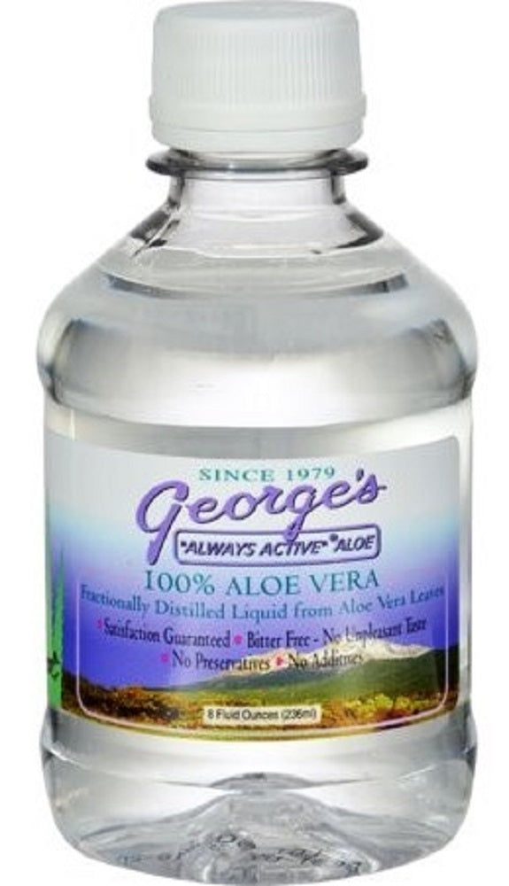 GEORGE'S: 100% Aloe Vera Liquid, 8 oz - Vending Business Solutions