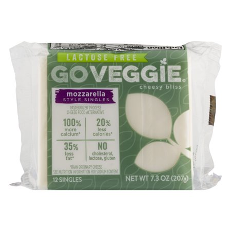 GO VEGGIE: Veggie Cheese Slice Mozarella, 7.30 oz - Vending Business Solutions